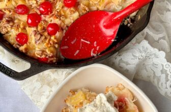 PINEAPPLE COBBLER IN A SKILLET-The Southern Woman Cooks